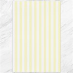 Vertical Stripes - White and Cream Yellow Canvas 20  x 30 