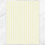 Vertical Stripes - White and Cream Yellow Canvas 36  x 48 