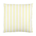 Vertical Stripes - White and Cream Yellow Standard Cushion Case (One Side)