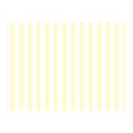 Vertical Stripes - White and Cream Yellow Double Sided Flano Blanket (Mini)