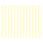 Vertical Stripes - White and Cream Yellow Double Sided Flano Blanket (Medium)