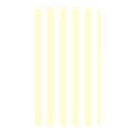 Vertical Stripes - White and Cream Yellow Memory Card Reader (Rectangular)