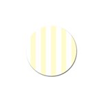 Vertical Stripes - White and Cream Yellow Golf Ball Marker (10 pack)