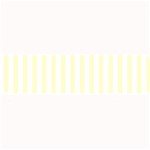 Vertical Stripes - White and Cream Yellow Medium Bar Mat