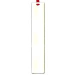 Vertical Stripes - White and Cream Yellow Large Book Mark