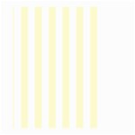 Vertical Stripes - White and Cream Yellow Large Garden Flag (Two Sides)