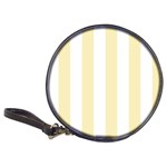 Vertical Stripes - White and Blond Yellow Classic 20-CD Wallet