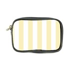 Vertical Stripes - White and Blond Yellow Coin Purse