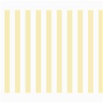 Vertical Stripes - White and Blond Yellow Collage 8  x 10 