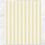 Vertical Stripes - White and Blond Yellow Canvas 8  x 10 