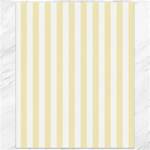 Vertical Stripes - White and Blond Yellow Canvas 16  x 20 