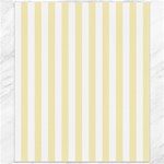 Vertical Stripes - White and Blond Yellow Canvas 20  x 24 