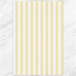 Vertical Stripes - White and Blond Yellow Canvas 20  x 30 