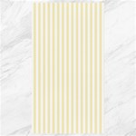 Vertical Stripes - White and Blond Yellow Canvas 40  x 72 