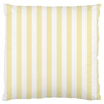 Vertical Stripes - White and Blond Yellow Standard Flano Cushion Case (Two Sides)