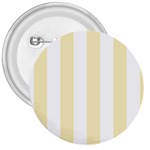 Vertical Stripes - White and Blond Yellow 3  Button