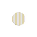 Vertical Stripes - White and Blond Yellow 1  Mini Magnet