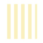Vertical Stripes - White and Blond Yellow Greeting Card 4.5  x 6 