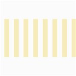 Vertical Stripes - White and Blond Yellow 4  x 8  Photo Cards