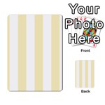 Vertical Stripes - White and Blond Yellow Multi-purpose Cards (Rectangle)