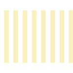 Vertical Stripes - White and Blond Yellow Birthday Cake 3D Greeting Card (7x5)