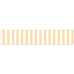 Vertical Stripes - White and Navajo White Yellow Flano Scarf (Small)
