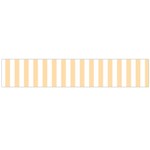 Vertical Stripes - White and Navajo White Yellow Flano Scarf (Large)