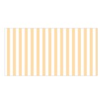 Vertical Stripes - White and Navajo White Yellow Satin Shawl
