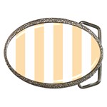 Vertical Stripes - White and Navajo White Yellow Belt Buckle