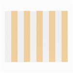 Vertical Stripes - White and Navajo White Yellow Small Glasses Cloth (2 Sides)