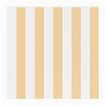 Vertical Stripes - White and Navajo White Yellow Medium Glasses Cloth (2 Sides)