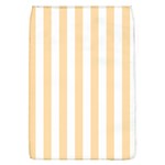 Vertical Stripes - White and Navajo White Yellow Removable Flap Cover (L)