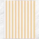 Vertical Stripes - White and Navajo White Yellow Canvas 11  x 14 