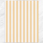 Vertical Stripes - White and Navajo White Yellow Canvas 16  x 20 