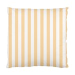 Vertical Stripes - White and Navajo White Yellow Standard Cushion Case (One Side)