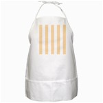 Vertical Stripes - White and Navajo White Yellow BBQ Apron