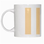 Vertical Stripes - White and Navajo White Yellow White Mug