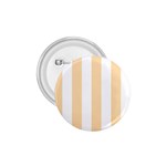 Vertical Stripes - White and Navajo White Yellow 1.75  Button
