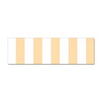 Vertical Stripes - White and Navajo White Yellow Sticker Bumper (10 pack)