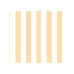 Vertical Stripes - White and Navajo White Yellow Greeting Card 5  x 7 