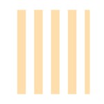 Vertical Stripes - White and Navajo White Yellow Greeting Card 4.5  x 6 