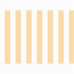 Vertical Stripes - White and Navajo White Yellow 5  x 7  Photo Cards