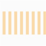 Vertical Stripes - White and Navajo White Yellow 4  x 8  Photo Cards