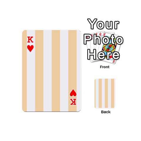 King Vertical Stripes Front - HeartK