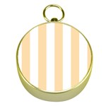 Vertical Stripes - White and Navajo White Yellow Gold Compass
