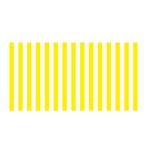 Vertical Stripes - White and Canary Yellow Satin Wrap