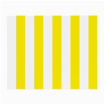 Vertical Stripes - White and Canary Yellow Small Glasses Cloth