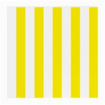 Vertical Stripes - White and Canary Yellow Medium Glasses Cloth
