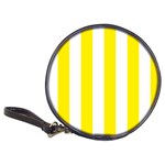 Vertical Stripes - White and Canary Yellow Classic 20-CD Wallet