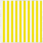 Vertical Stripes - White and Canary Yellow Canvas 20  x 20 